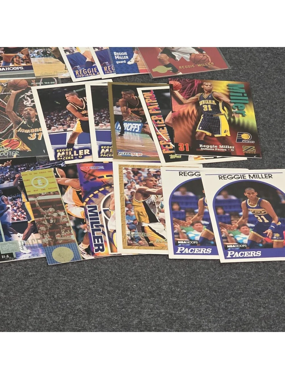 Reggie Miller Lot of 81 NBA Basketball Cards Collection - 80s-90s Base Inserts